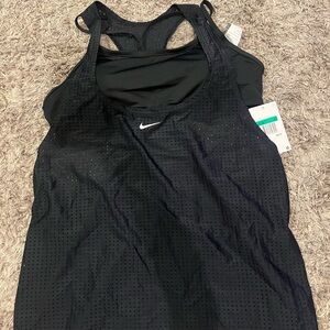 Nike Black Perforated Athletic Top